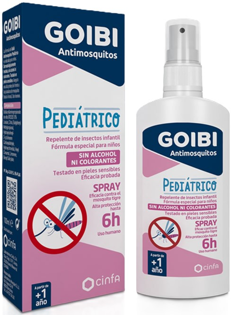 Спрей від комарів для дітей Goibi Antimosquitos Pediatric 100 мл (8470001788344) - зображення 1
