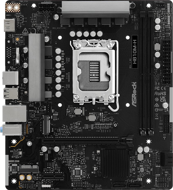 Płyta główna ASRock H810M-H WiFi (LGA1851, H810, PCI-Ex16) - obraz 1