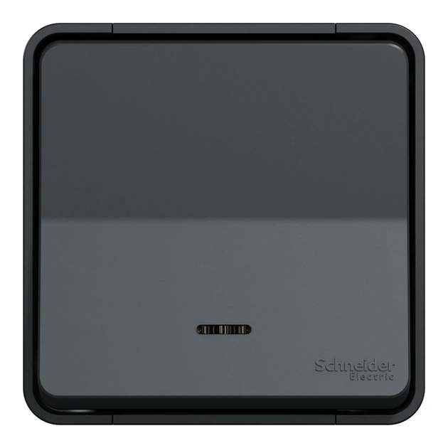 Кнопковий вимикач Schneider Electric Mureva Styl з підсвіткою IP55 чорний MUR35028 - зображення 6