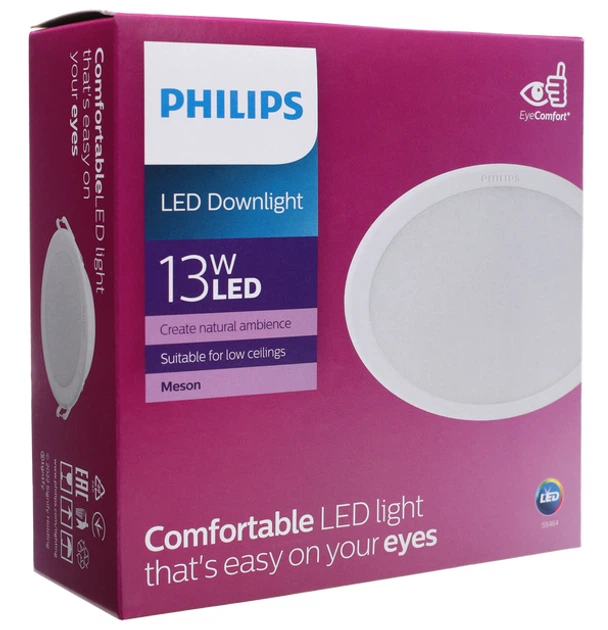 Світильник точковий Philips Meson 125 13W 4000K білий круглий 915005748101 - зображення 4