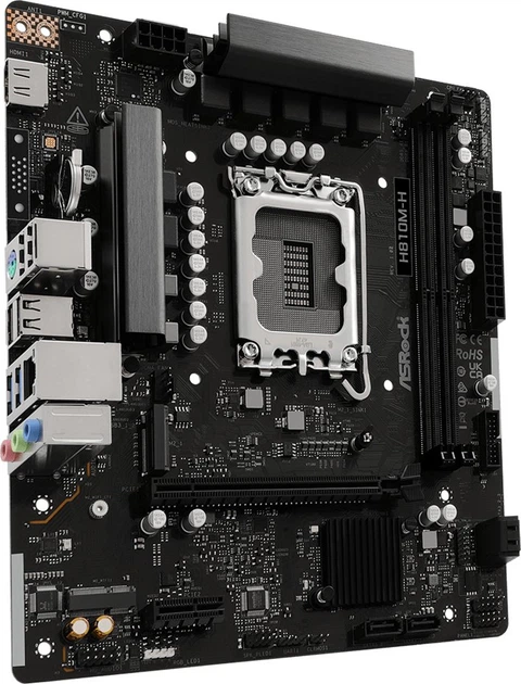 Płyta główna ASRock H810M-H mATX LGA1851 DDR5 (4711581490833) - obraz 2