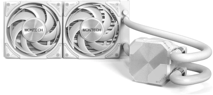 Chłodzenie wodne Montech HyperFlow Silent 240 White (HYPERFLOW SILENT 240 (W)) - obraz 2