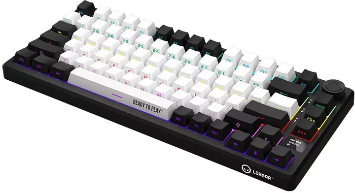 Клавіатура бездротова Lorgar RGB USB/Wireless Black (LRG-KBP7075W-BK-US) - зображення 7