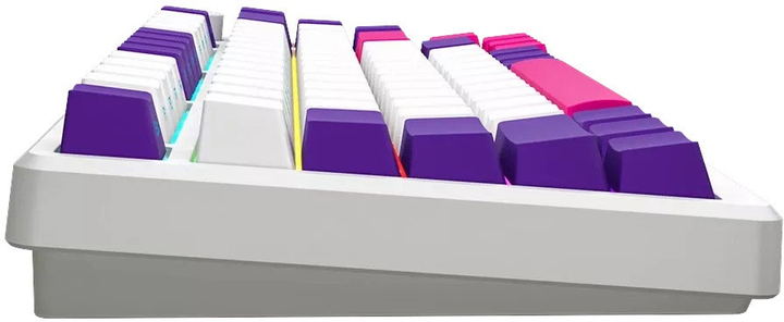 Klawiatura bezprzewodowa Lorgar RGB USB/Wireless White (LRG-KBP7075W-WH-US) - obraz 4
