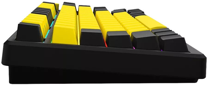 Клавіатура бездротова Lorgar RGB USB/Wireless Yellow (LRG-KBP7075W-YL-US) - зображення 4