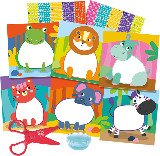 Zestaw kreatywny SES Creative z serii Montessori Wycinaj ze zwierzątkami (8710341140618) - obraz 3