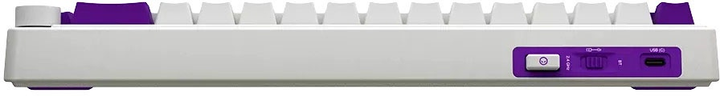 Клавіатура бездротова Lorgar RGB USB/Wireless White (LRG-KBP70MW-WH-US) - зображення 5