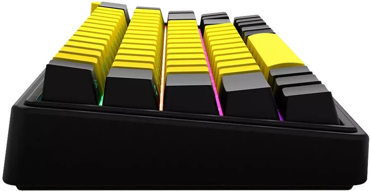 Klawiatura bezprzewodowa Lorgar RGB USB/Wireless Yellow (LRG-KBP70MW-YL-US) - obraz 4