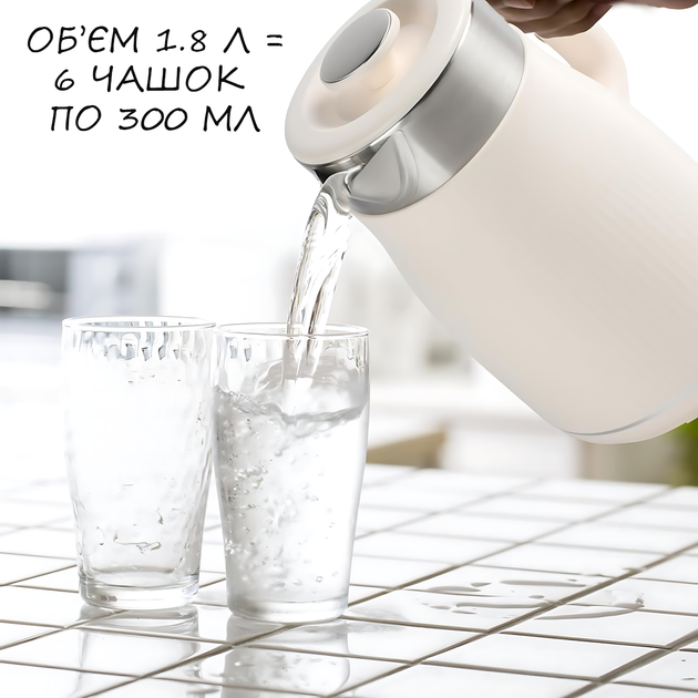 Электрочайник YD1833 1.8 литра 1800 V с защитой от перегрева и автоматическим отключением - изображение 4