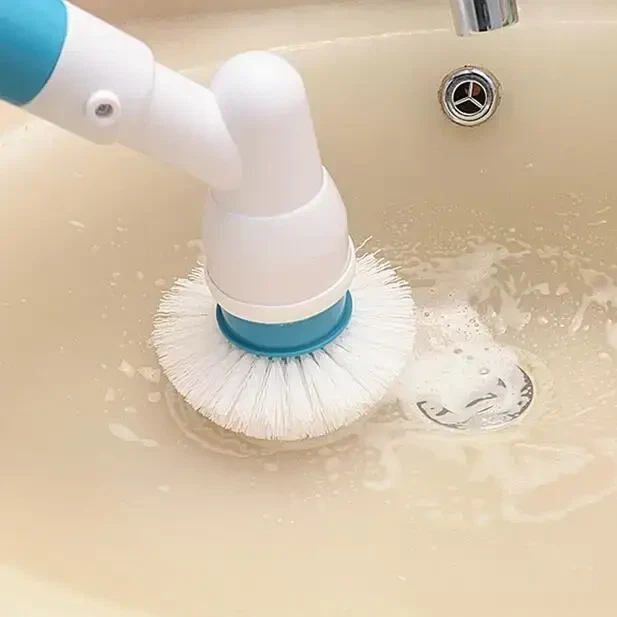 Електрична акумуляторна щітка для прибирання Electric Spin Scrubber 5 в 1 7.4V 2600 мАг - зображення 3