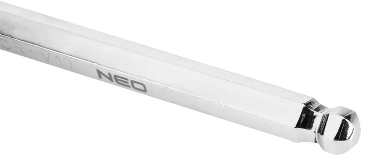 Набір шестигранних ключів NEO Tools кулясті 2-10 мм 8 шт. 09-523 (5907558414288) - зображення 3