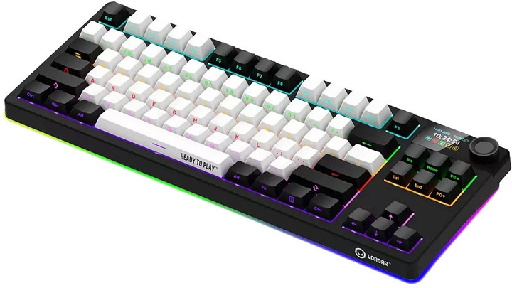 Клавіатура бездротова Lorgar TKL RGB USB/Wireless Black (LRG-KBP70TKLW-BK-US) - зображення 6