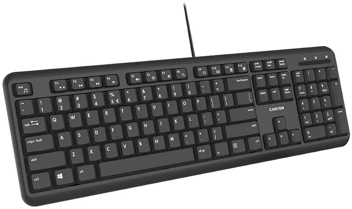 Клавіатура бездротова Canyon HKB-20 USB Black (CNS-HKB02-UK/US) - зображення 3