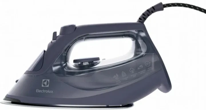 Праска Electrolux, 2500Вт, 330мл, паровий удар 200гр, керамічна підошва, блакитний (00113361) - Фото 2 Праска Electrolux, 2500Вт, 330мл, паровий удар 200гр, керамічна підошва, блакитний (00113361) - изображение 2