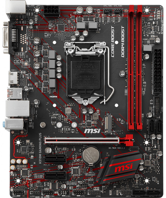 Материнская плата MSI H310M Gaming Plus (s1151, Intel H310, PCI-Ex16 ...