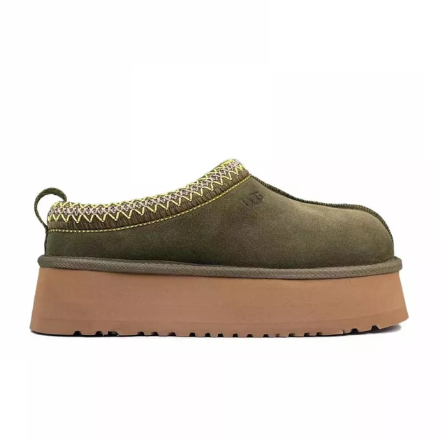 Жіночі уггі Тазз Сліппер Ультра Міні Платформа Хакі-Оливкові UGG TAZZ Platform Khaki Olive (39, оливковий) - Фото 1 Жіночі уггі Тазз Сліппер Ультра Міні Платформа Хакі-Оливкові UGG TAZZ Platform Khaki Olive (39, оливковий) - изображение 1