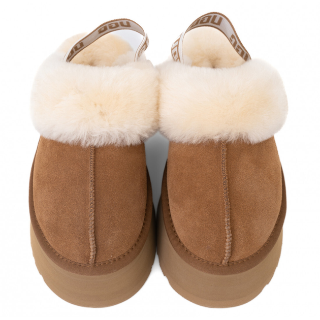 Жіночі уггі Сандалі Платформа Помаранчеві Замша UGG Funkette Slippers Platform Chestnut (41, помаранчевий) - Фото 2 Жіночі уггі Сандалі Платформа Помаранчеві Замша UGG Funkette Slippers Platform Chestnut (41, помаранчевий) - изображение 2