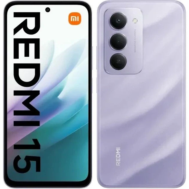 Смартфон Xiaomi Redmi 15 4G 6/128GB Sandy Purple UA – фото, отзывы