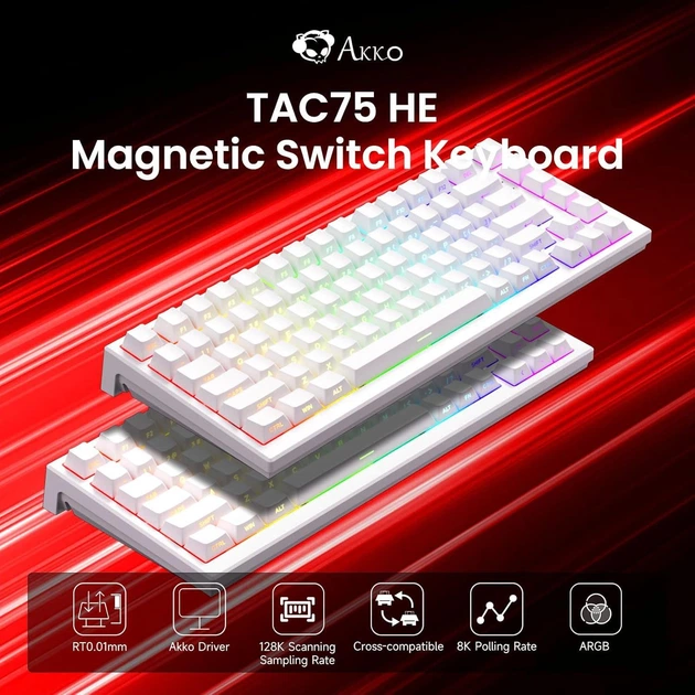 ラピッドトリガーキーボード Akko TAC75 HE Amazon | 【国内正規品】Akko(アッコ) TAC75 HE 75%英語配列 0.005mm