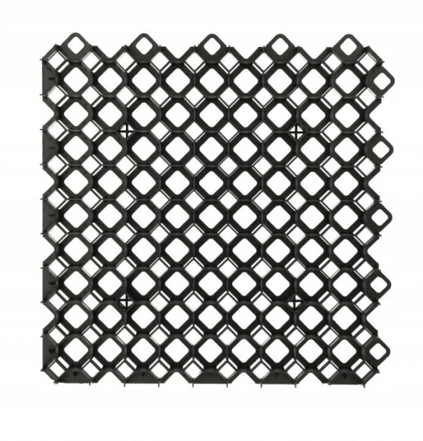 Kratka trawnikowa Bradas 600 x 600 x 40 mm czarna KRMG40BC (5907544437352) - obraz 2