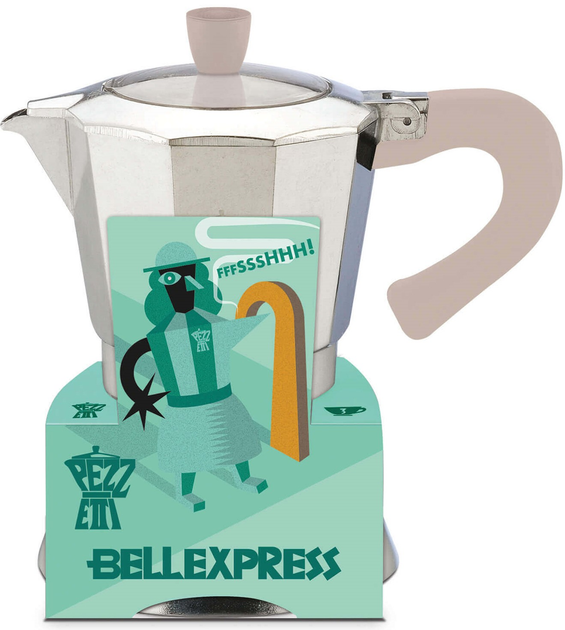 Kawiarka Pezzetti Bellexpress BELL06CPINDX Aluminiowa Srebrna 6 filiżanek (8000743006774) - obraz 2