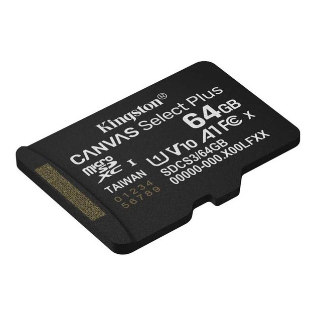 Карта пам'яті microSDXC (UHS-1) Kingston Canvas Select Plus Gen3