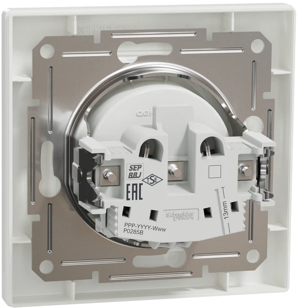 Розетка без заземлення Schneider Electric Asfora Біла EPH3000121 - изображение 2