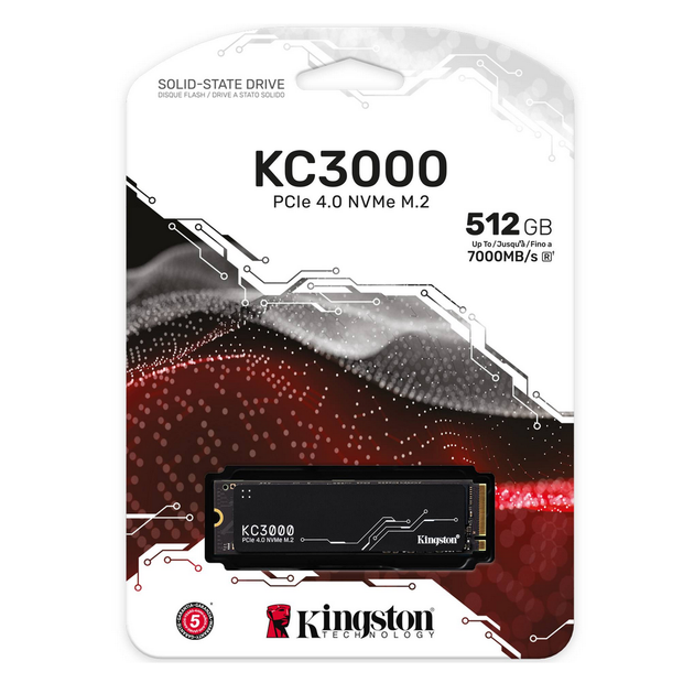 Накопитель SSD Kingston SKC3000S/512G M.2/512GB/KC3000/PCIe 4.0/NVMe для компьютеров и ноутбуков - изображение 3