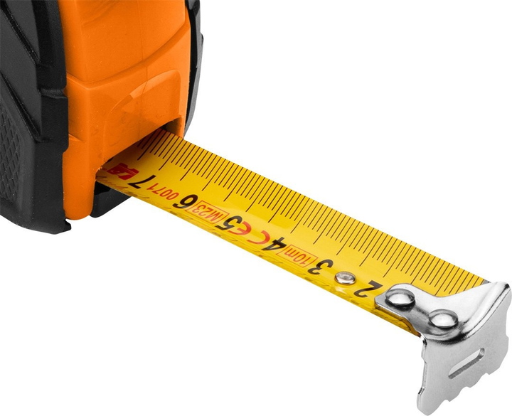 Рулетка NEO Tools сталева 10 м x 25 мм з автоматичним блокуванням та 2 кнопками зупинки 67-225 (5907558499964) - зображення 4
