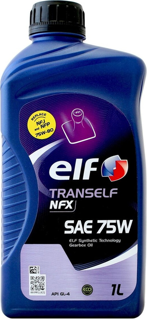 Olej przekładniowy Elf Tranself NFX SAE 75W 1 l (3425901137711) - obraz 1