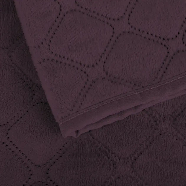 Покривало ТЕП "VELOUR" Бордо/Ромб круглий, 220x240 - Фото 6 Покривало ТЕП "VELOUR" Бордо/Ромб круглий, 220x240 - изображение 6