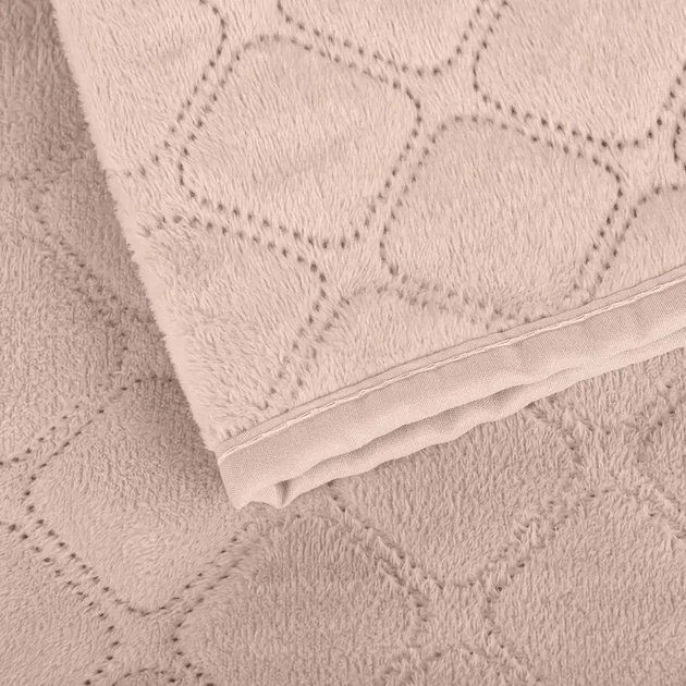 Покривало ТЕП "VELOUR" Пудра/Ромб прямий, 180x240 - изображение 6