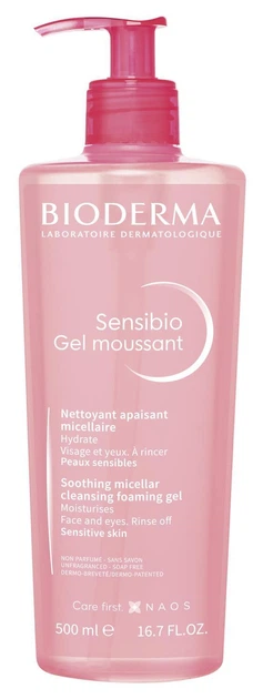Очищающий гель для чувствительной кожи Bioderma Sensibio Gel Moussant 500 мл - Фото 1 Очищающий гель для чувствительной кожи Bioderma Sensibio Gel Moussant 500 мл - изображение 1