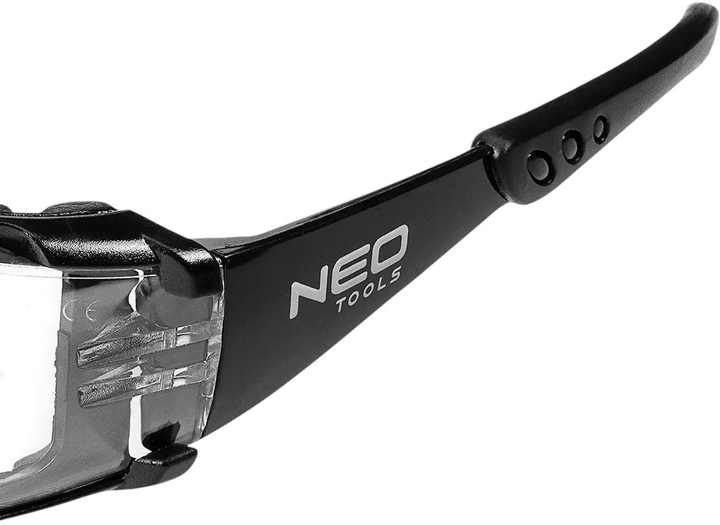 Okulary ochronne NEO Tools z wkładką piankową, klasa odporności FT 97-520 (5907558495553) - obraz 6