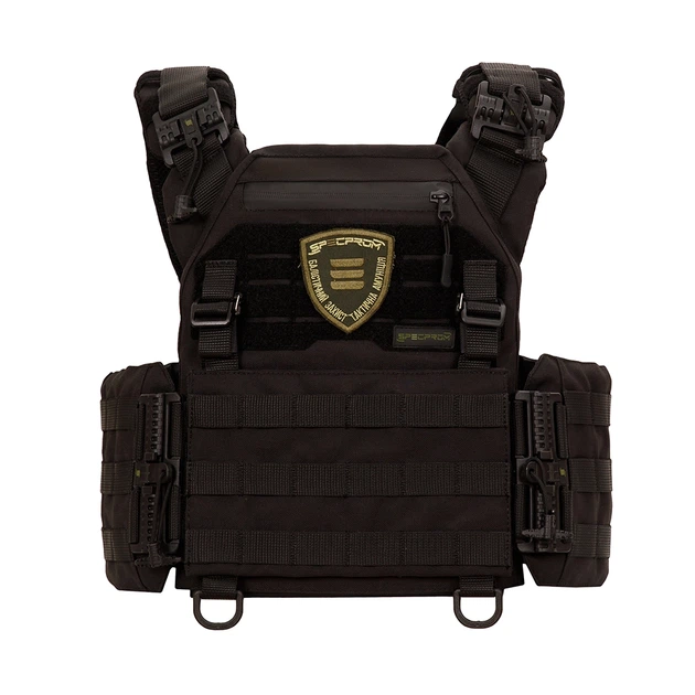Плитоноска Warmor Gen.3 Pro с системой быстрого сброса. Molle. Цвет Чёрный - изображение 5