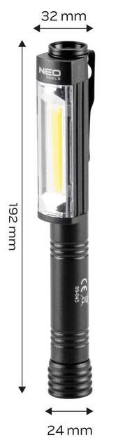 Lampa inspekcyjna bateryjna NEO TOOLS COB 99-045 400 lm (5907558452365) - obraz 3