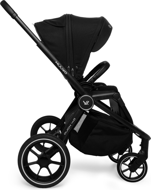 Wózek spacerowy połączony Muuvo Quick 2 w 1 4.0 Classic Black (5904261050338) - obraz 7