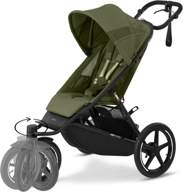 Wózek spacerowy sportowy Cybex Avi Spin Moss Green Gold (4063846513284) - obraz 2