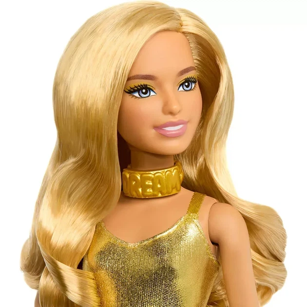 Кукла Barbie Модница в золотистом комбинезоне (HRH19) - изображение 4