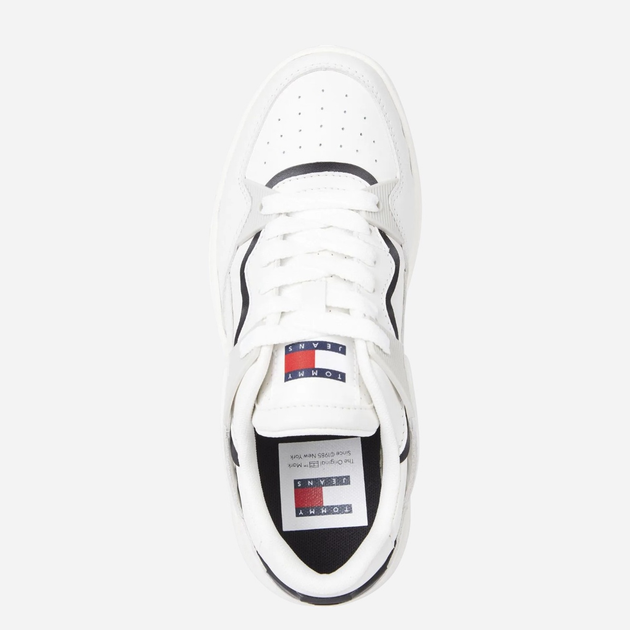 Sneakersy damskie skórzane Tommy Hilfiger EN0EN02668-YBL 37 Białe (8720637378083) - obraz 4