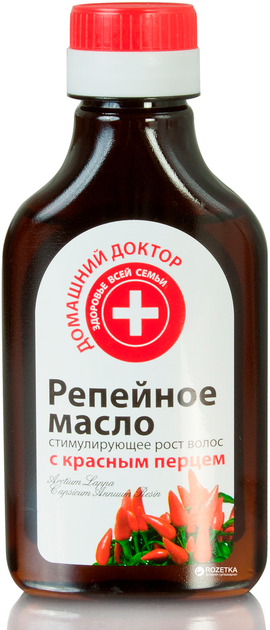 Репейное масло Домашний Доктор стимулирующее рост волос 100 мл ...
