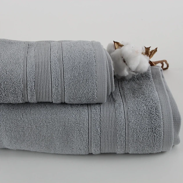 Полотенце хлопковое Fancy 50×90 см, Light grey - изображение 2