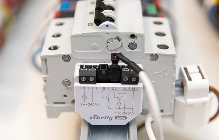 Лічильник енергії Shelly Relais "EM Gen3" WLAN Stromzahler Messfunktion inkl. 1x 50A Klemme (3800235261873) - зображення 5