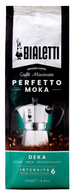 Kawa mielona Bialetti Perfetto Moka Deka bezkofeinowa 250 g (8006363031660) - obraz 1