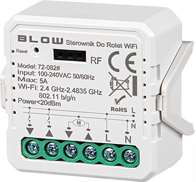 Розумний контролер ролет Blow Wi-Fi Tuya (5900804134268) - зображення 1