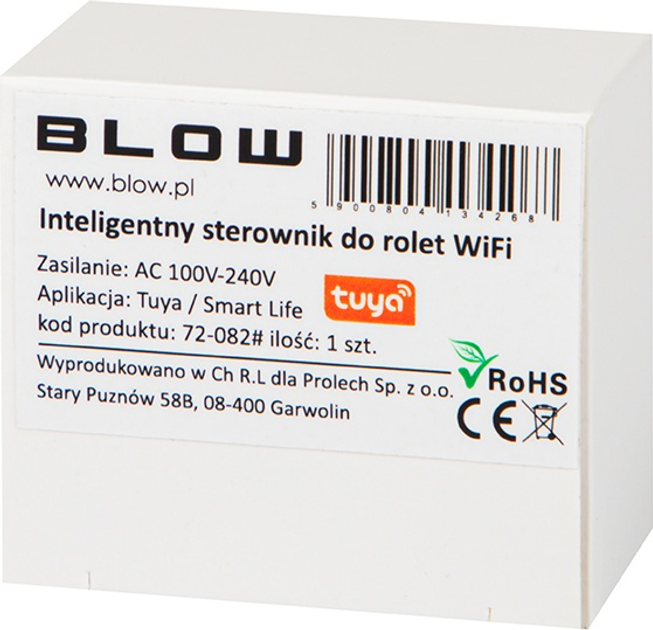 Розумний контролер ролет Blow Wi-Fi Tuya (5900804134268) - зображення 3
