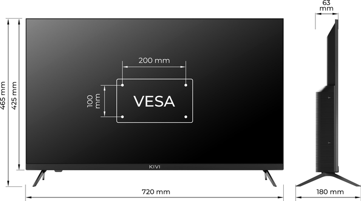 Телевізор Kivi 32" 32H760QB - зображення 9