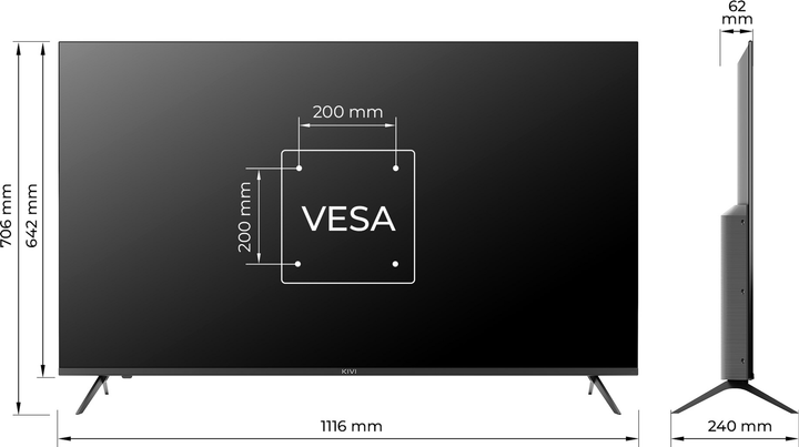 Telewizor Kivi 50" 50U760QB - obraz 8