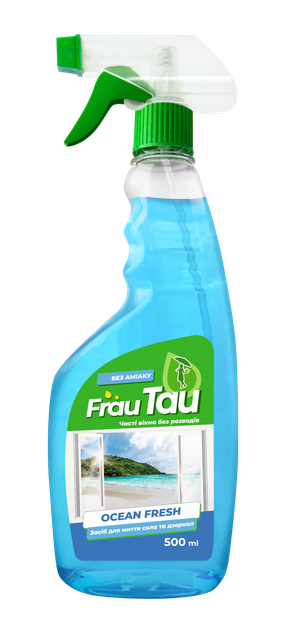 Засіб для миття скла та дзеркал Frau Tau Ocean Fresh 500 мл тригер