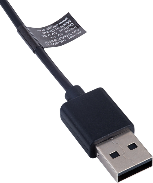 Kabel AKYGA do ładowania Fossil Gen 5 / Gen 6 / Sport 1 m Black (AK-SW-37) - obraz 3